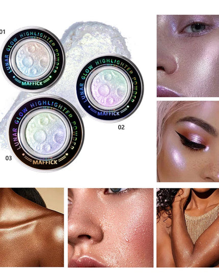 MAFFICK Cosmic Glow Highlighter - Intense Sparkle for Face and Body, Easy to Apply with Long-Lasting Wear,
