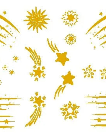 Halloween Christmas Festival Glitter Tattoos Sticker Freckle Sparkles Tattoo Women Metallic Star Moon Face Temporary Tattoos