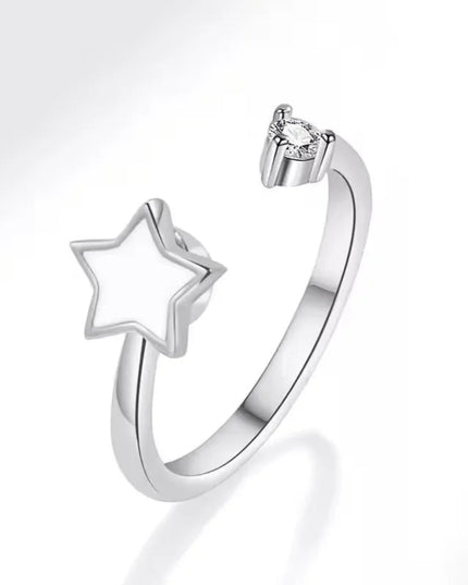 Sam Panda 925 Sterling Silver Sunflower Diamond Zircon Rotatable Ring For Women Gift Relieve Stress Ring Jewelry Wholesale