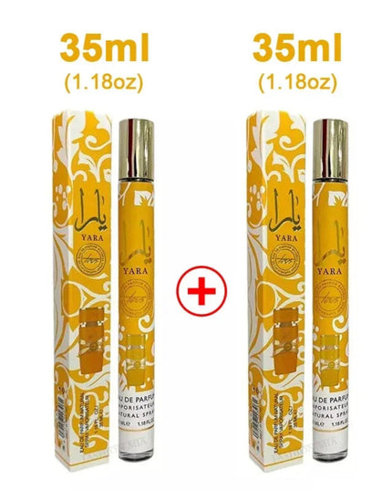 2pcs 35ml Yara Perfumes Cologne Lasting Fragrance Men's Women's Arabian Perfume Spray Floral Scent Gift Eau De Parfum