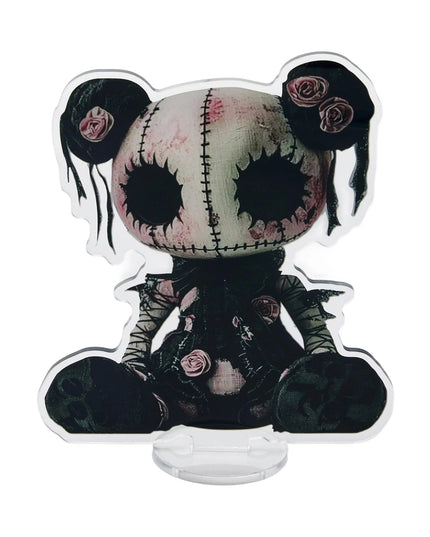 Halloween Anime Doll Figurine Acrylic Table Decorations Set for Home Office Party Spooky Flat Ornaments 2D Theme
