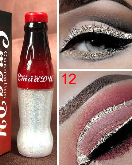 Waterproof Glitter Eyeliner and Eyeshadow Stick Set - Vibrant, Long-Lasting Colors for Flawless Eye Makeup, Ideal for Parties an