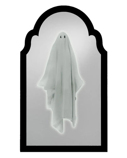 Terror Ghost Mirror NightLight Cute Halloween Home Accessories Spooky Haunted Mirrors Hologram Ghost Prank Decor 35*20cm/50*24cm