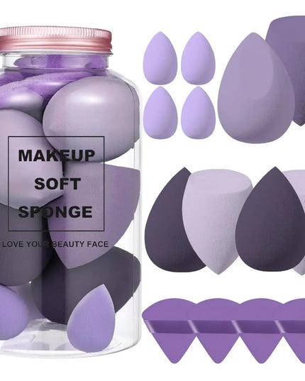 12/14Pcs Makeup Sponge Blender Beauty Egg with Storage Bottle Cosmetic Puff Foundation Sponges Powder Puffs Make Up Accessories