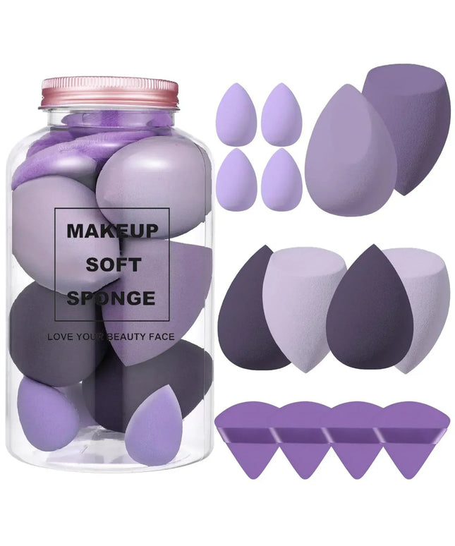 12/14Pcs Makeup Sponge Blender Beauty Egg with Storage Bottle Cosmetic Puff Foundation Sponges Powder Puffs Make Up Accessories