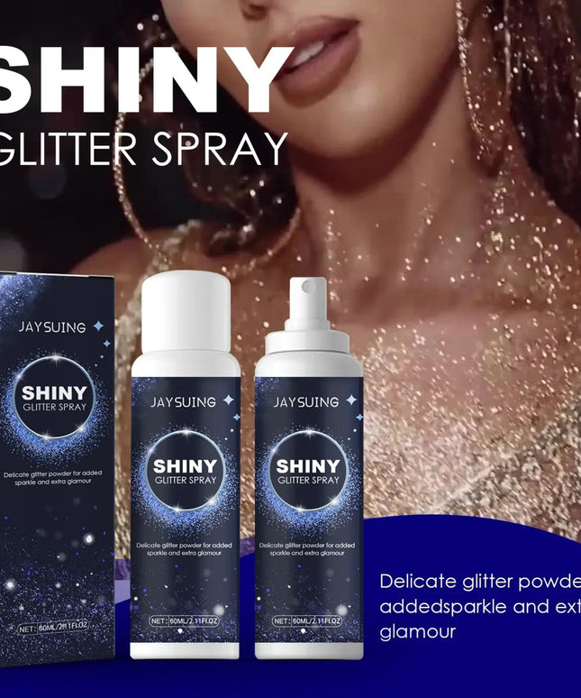 Shiny Body Glitter Spray Hair Clothes Highlighter Powder Waterproof Long Lasting Holographic Powder for Halloween Festival Party