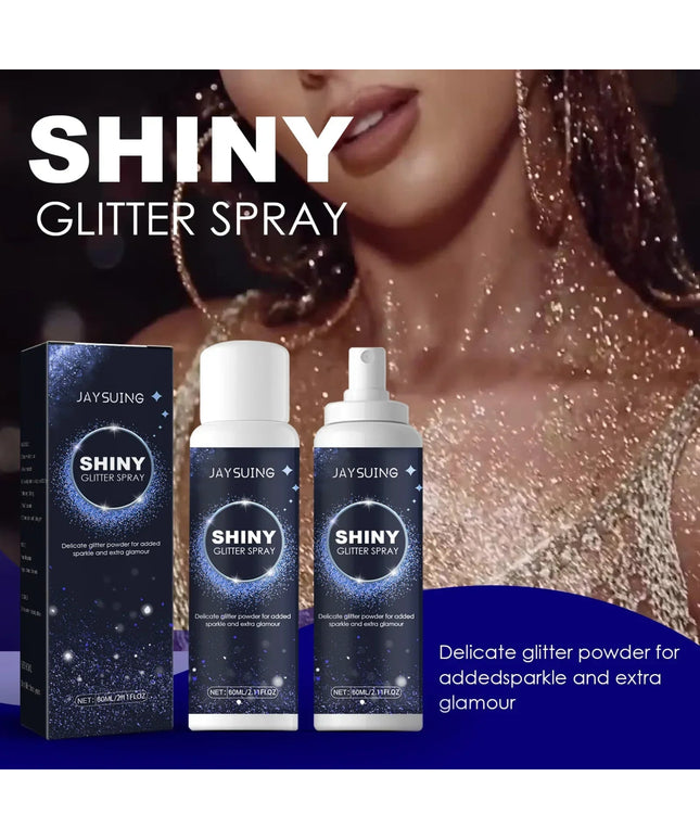 Shiny Body Glitter Spray Hair Clothes Highlighter Powder Waterproof Long Lasting Holographic Powder for Halloween Festival Party