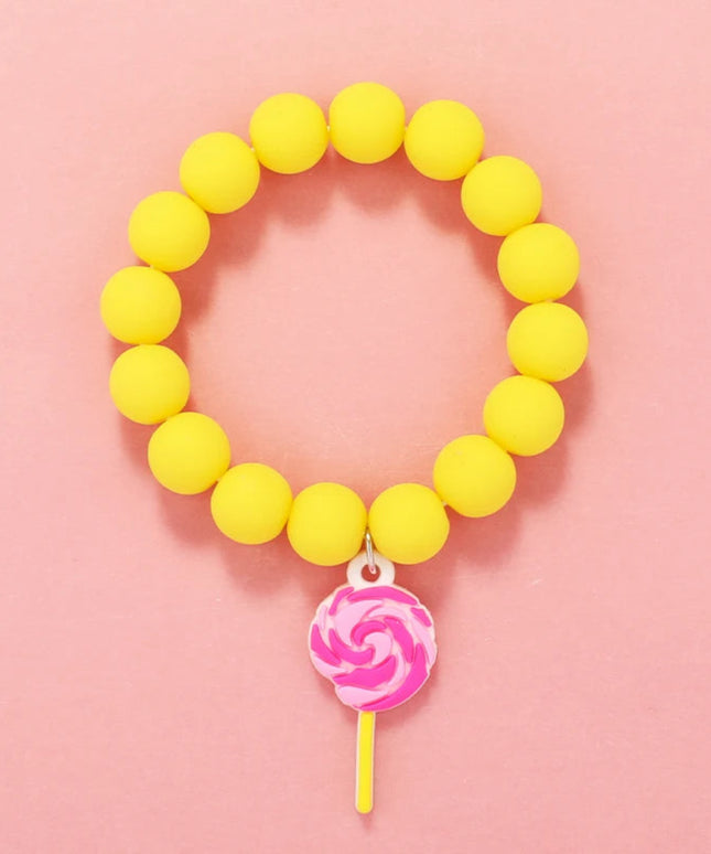 Makersland Cute Heart Star Beads Bracelet Children Sweet Princess Hand Bracelet Jewelry Kids Friendship Bracelets Wholesale