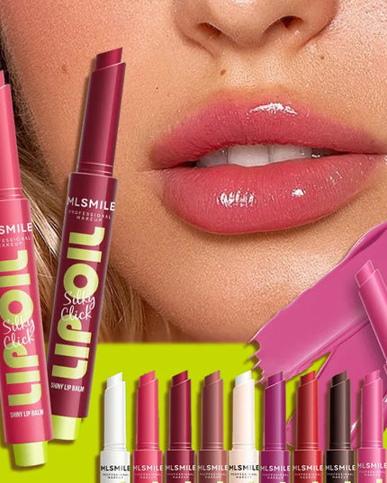 Mirror Glass Solid Lip Glaze Water Light Creamy Lip Gloss 12Hr Moisturizing Tint Avocado Lip Oil Balm Press Lipstick Cosmetic