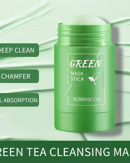 40g Remove Blackhead Green Tea Solid Mask Cleans Pores Stick Facial Blemish Black Dots Shrink Pores Korean Skin Care Cosmetics