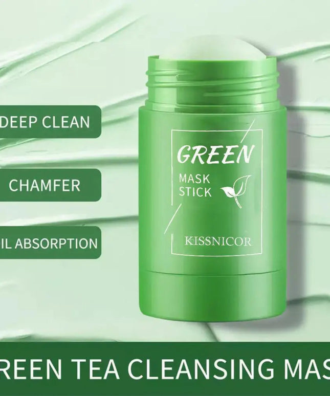 40g Remove Blackhead Green Tea Solid Mask Cleans Pores Stick Facial Blemish Black Dots Shrink Pores Korean Skin Care Cosmetics