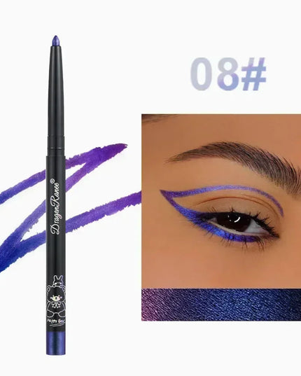 Glitter Aurora Eyeliner Pen Multi Chrome Eye Liner Lasting Shiny Metallic Eyeshadow Lying Silkworm Green Purple Makeup Pigment