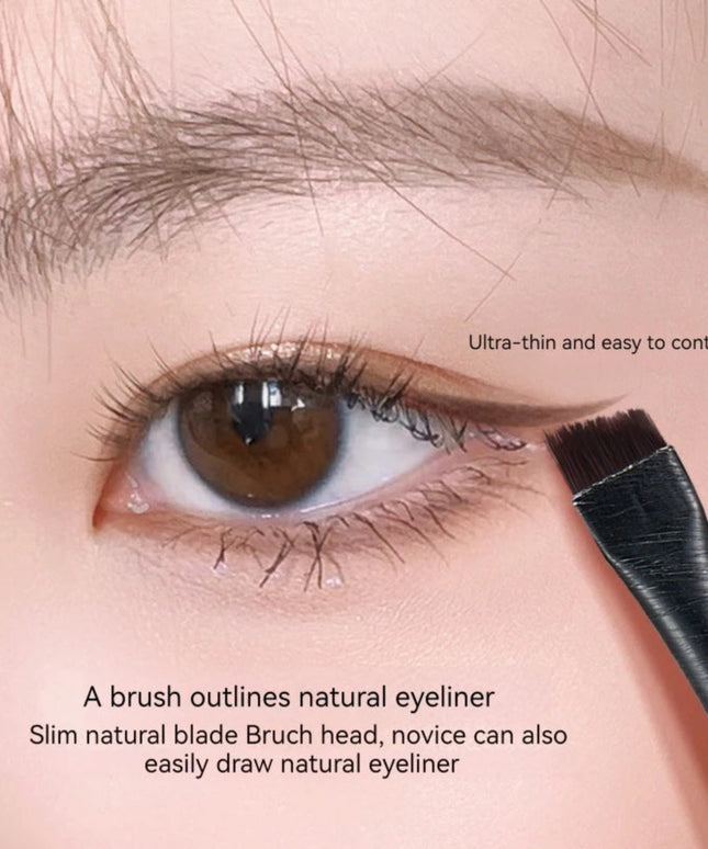 3PCS Eyeliner Eyebrow Contour Makeup Brush Super Soft Fiber Comfortable Grip Soft And Natural Makeup Application Eyeliner Brush