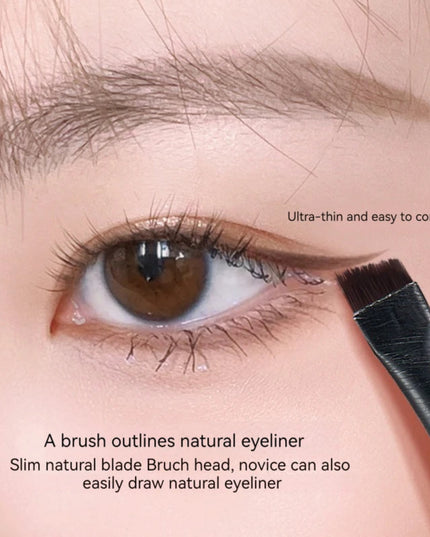 3PCS Eyeliner Eyebrow Contour Makeup Brush Super Soft Fiber Comfortable Grip Soft And Natural Makeup Application Eyeliner Brush