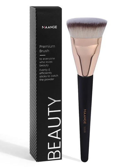 MAANGE Single Flat Round Tube Flat Head Foundation Brush With Box Powder Blush Concealer Makeup Brush Skin-friendly Makeup Tool