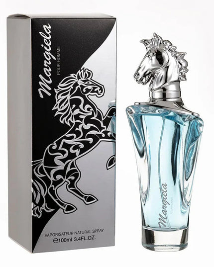 100ml Arabian Horse Head Men's Perfume Lasting Fragrance Ebony Cologne Body Spray Oriental Strong Fragrance Dating Pheromone New