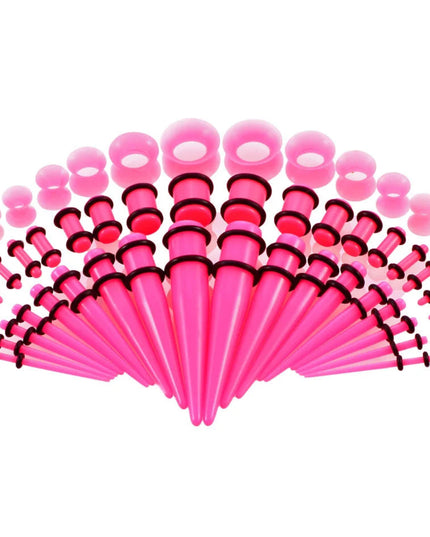 36pcs-54pcs 14G-00G Acrylic Ear Plugs and Tunnels Ear Gauges Stretching Kits Ear Dilations Piercing Body Jewelry