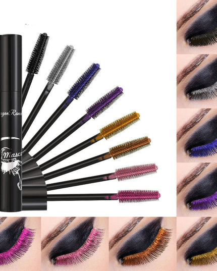 Colorful Volume Mascara Lasting Styling Waterproof Quick Dry Blue Purple Curling Lengthen Long Eyelash Silk Extension Cream