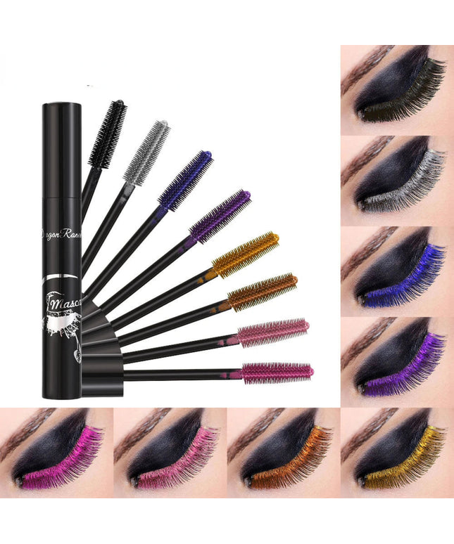 Colorful Volume Mascara Lasting Styling Waterproof Quick Dry Blue Purple Curling Lengthen Long Eyelash Silk Extension Cream