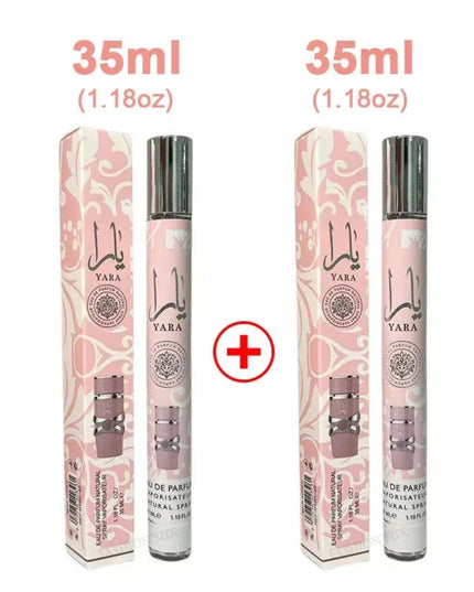 2pcs 35ml Yara Perfumes Cologne Lasting Fragrance Men's Women's Arabian Perfume Spray Floral Scent Gift Eau De Parfum