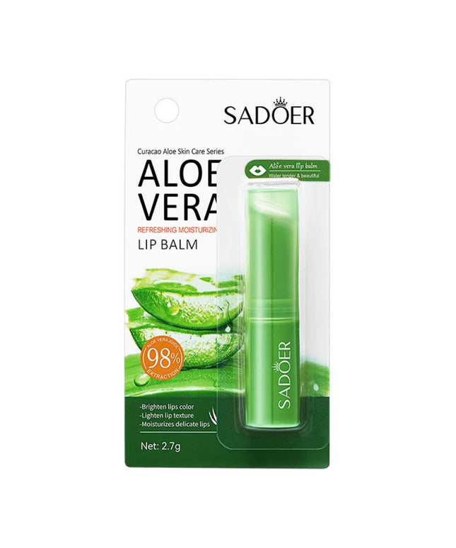 SADOER Vitamin C Aloe Coconut Lip Balm Moisturizing Anti Cracking Hydrating Repair Nourishing Lipstick Lips Skin Care Products