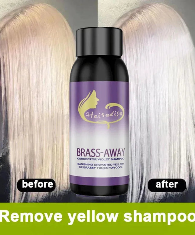 Purple Hair Dye Shampoo for Blonde to Cover Gray Non-irritating Hair Fading Yellow After Bleach Hair Shampoo Gray Hair Remedy