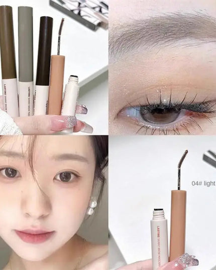 PHOERA 5-Colors Double-headed Eyebrow Pencil Automatic Rotation Ultra-fine Eyebrow Pencil Waterproof Makeup Free Eye Cosmetics