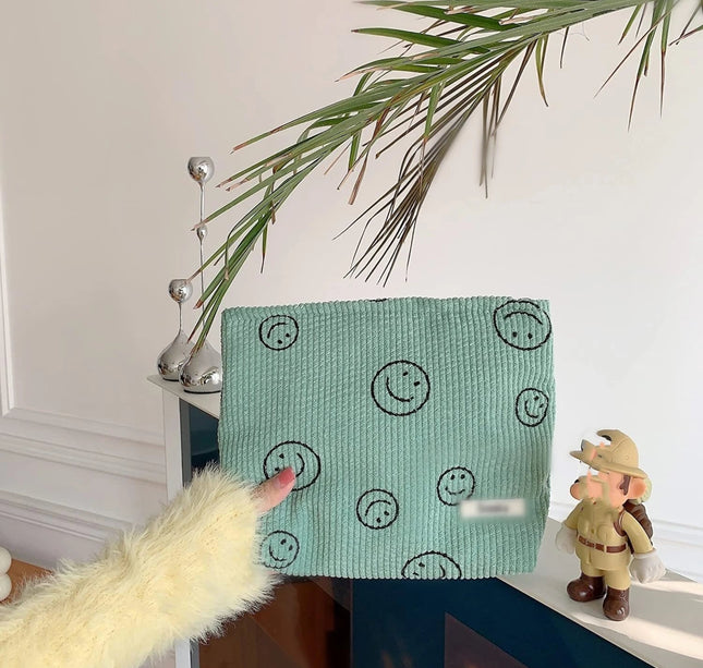 Makeup Bag Large Checkered Cosmetic Bag Capacity Travel Toiletry Bag Cute Makeup Brushes Aesthetic Accessories Storage Bag