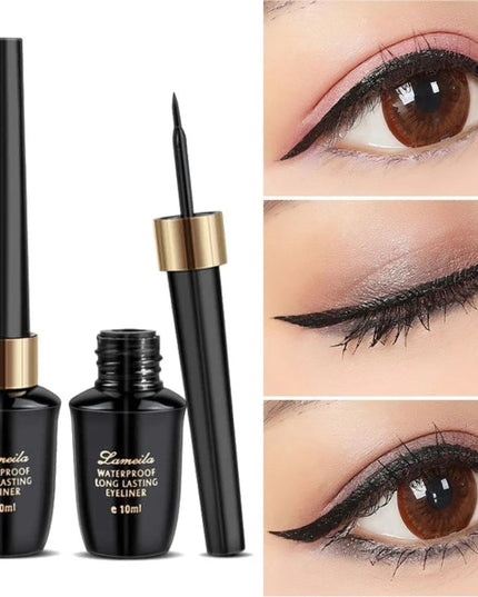 Long-lasting hard-tipped gel eye ultra-fine waterproof black liquid eyeliner pen