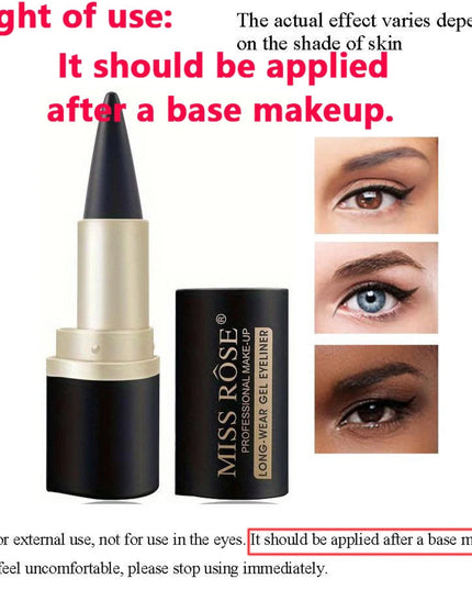 Creamy texture Eyeliner, 1 Count /2 Counts Easy Coloring Sweat Proof High Pier Pencil, Daily Makeup Accessories