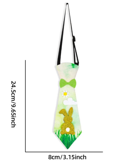 Easter Funny Necktie Cartoon Bunny Egg Chick Felt Ties for Kids Easter Party Costume Props Accessories Easter Decoration 2026