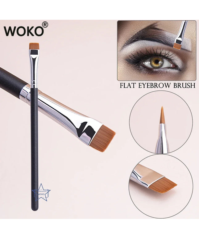 212 Flat Eyebrow Brush Ultrathin Eyebrow Makeup Brushes Flat Eyeliner Brush Thin Eye Liner Brow Contour Beauty Brush Tool