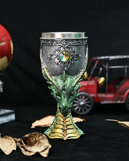 Dragon Head Goblet Halloween Gift Barware and Drinkware Bottle Bar Set Coffee mug Viking Drinking Mug Insulated Water Drinkware
