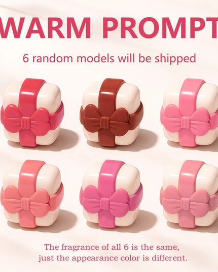 6-Color Random Hair Moisturizing Lip Gloss Lipstick, Long-Lasting, Easy To Apply Lip Makeup Care Lip Balm Christmas gift