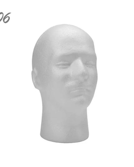 1pcs Female Styrofoam Foam Mannequin Manikin Head Model Hat Glasses Wig Display Male White Foam Mannequin Head Holder Stand Rack
