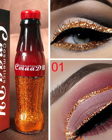Waterproof Glitter Eyeliner and Eyeshadow Stick Set - Vibrant, Long-Lasting Colors for Flawless Eye Makeup, Ideal for Parties an
