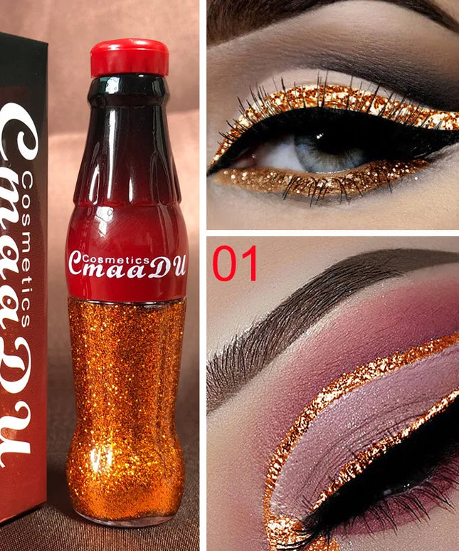 Waterproof Glitter Eyeliner and Eyeshadow Stick Set - Vibrant, Long-Lasting Colors for Flawless Eye Makeup, Ideal for Parties an