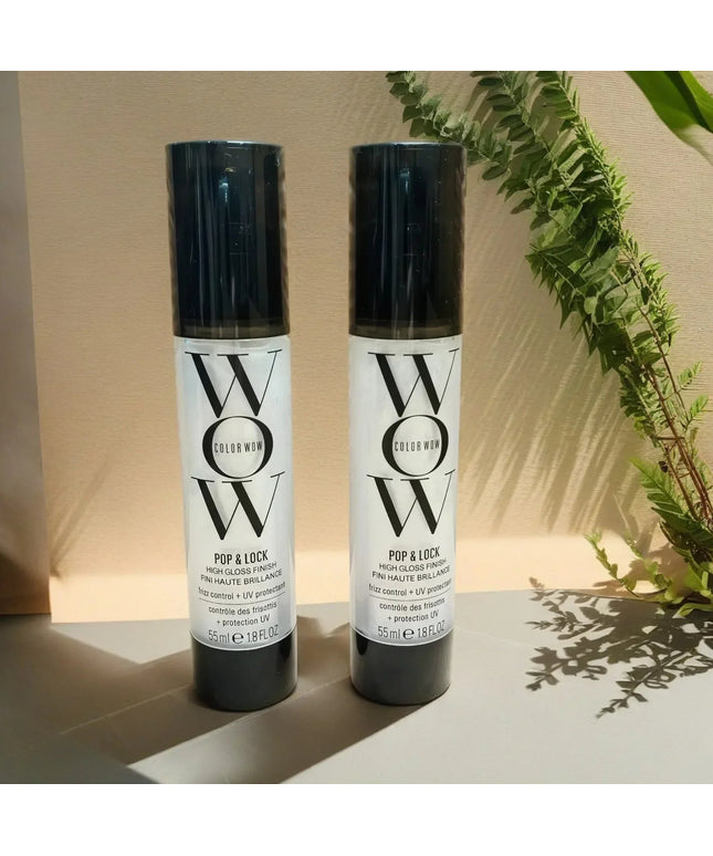 WOW Pop + Lock Anti-frizz Care Gloss Essence Cream Styling Natural And Soft Lotion 55ML