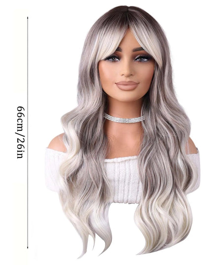 High-temperature Silk Wig Natural Realistic Super Light Fake Wig For Cool Women Girl Party Cosplay Wig Everyday Fashion Modeling