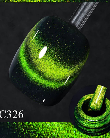 Mtssii 7ml 9D Neon Rainbow Glass Cat Magnetic Gel Nail Polish Double Light Sparkling Glitter Soak Off Varnis Semi Permanent Nail