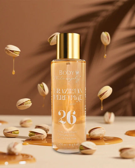 Women's Brazilian Perfume, 250ml Body & Hair Mist, Vanilla Uplifting Fragrance, Long Lasting Floral Fruity Gourmand Scent Spray