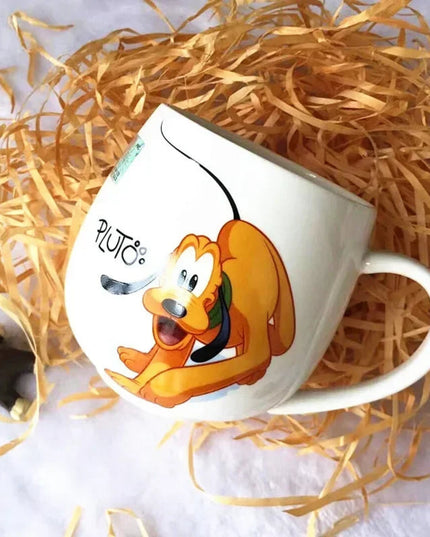 300ML Disney Mickey Mouse Minnie Mouse Coffee Mugs Cute Cartoon Donald Milk Mugs Creative Fashion Mugs Handle Kids Water Cup