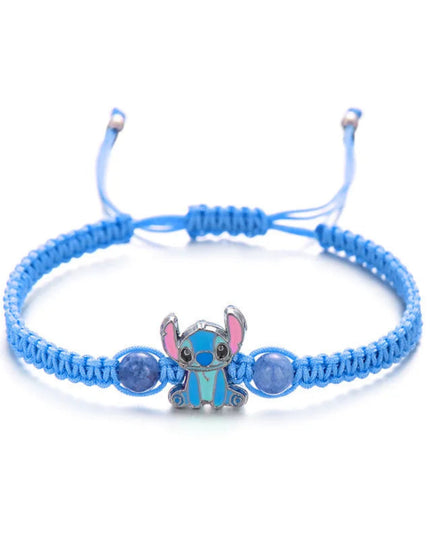 Disney Stitch Cartoon Bracelet Kawaii Lilo & Stitch Adjustable Wristband for Kids Girls Boys Gift Idea