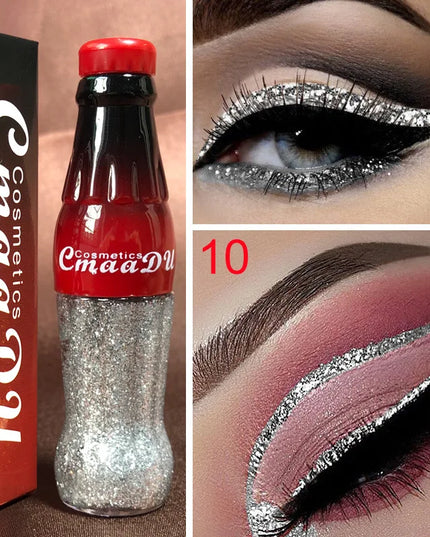 Waterproof Glitter Eyeliner and Eyeshadow Stick Set - Vibrant, Long-Lasting Colors for Flawless Eye Makeup, Ideal for Parties an