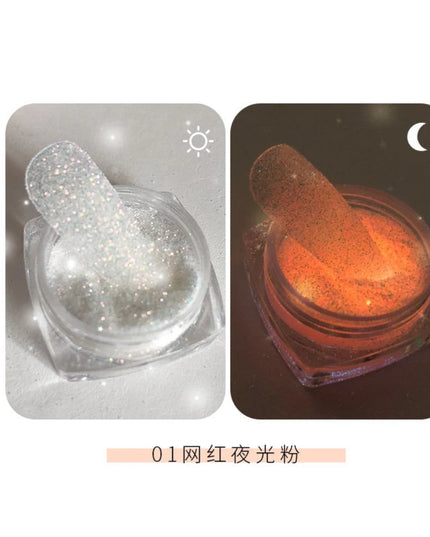 Gold Nail Mirror Glitter Powder (50 colors) Metallic Chrome Dust Nail Art Gel Polish Chrome Pigment Rub Mirror Effect Manicure