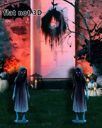 Two ghost themed ornaments