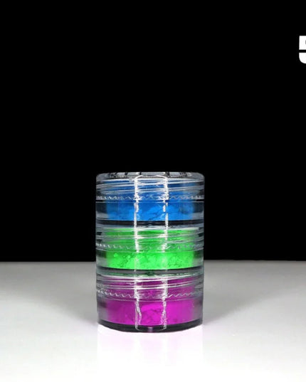 Neon Phosphor Pigment Powder Fluorescent Nail Glitter Set Shinny Ombre Chrome Dust DIY Gel Polish Manicure Nails Art Decoration