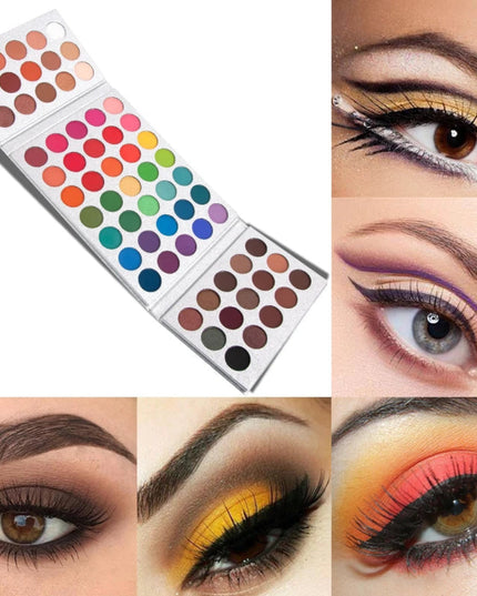 65-Color Eyeshadow Palette Makeup-High Pigmented Eye make up Tool Matte Glitter Finishes for Festival Christmas Cosmetics makeup