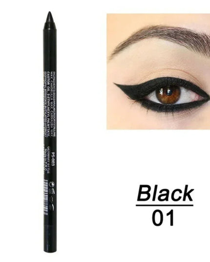 14-Color Eyeliner Pencil Long Lasting Smokey Punk Style Eye Liner Pen Waterproof High Pigmented Pearly Shimmer Eyeshadow Stick