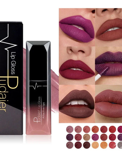 Super Matte Velvet Liquid Lipstick - 21 Colors Christmas Lip Makeup Long Lasting 18 Color Selection Lipgloss Lip Cream